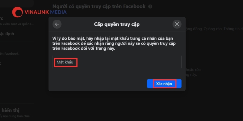 Hướng dẫn cách thêm quyền quản trị trang Facebook trên máy tính 5